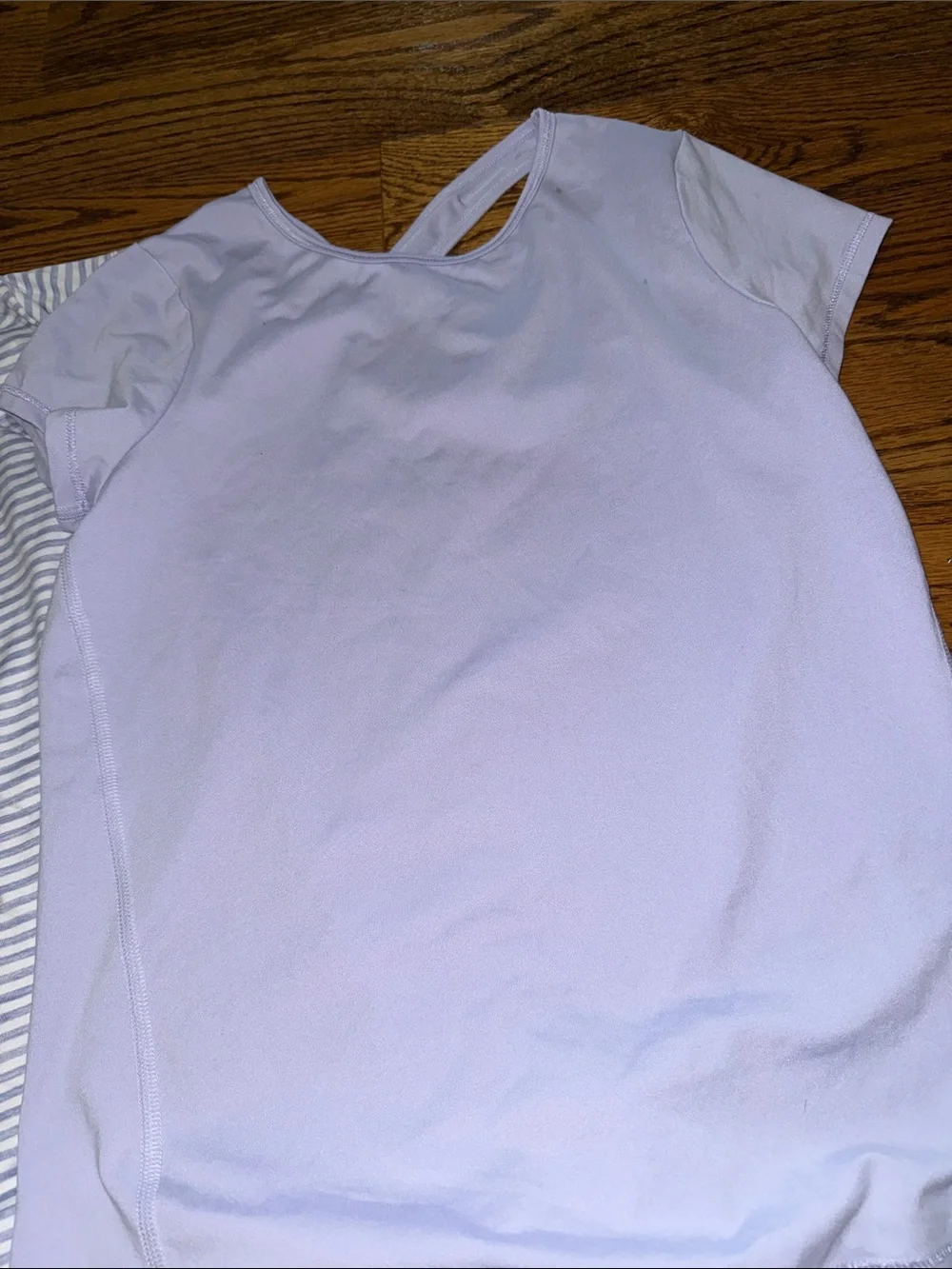 All in motion girls set of 2 tops, sweatshirt & 1 pair of lilac shorts large